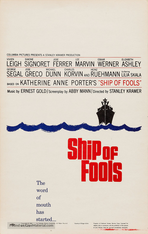 Ship of Fools - Movie Poster