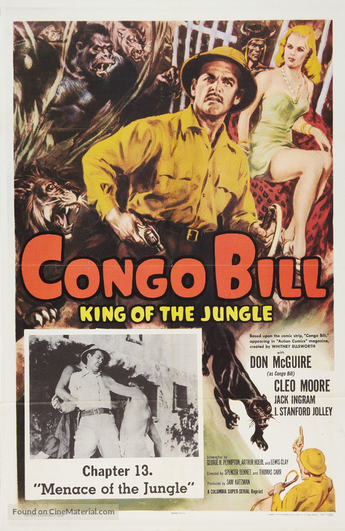 Congo Bill - Re-release movie poster