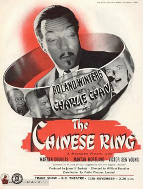 The Chinese Ring - British Movie Poster