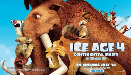Ice Age: Continental Drift - British Movie Poster
