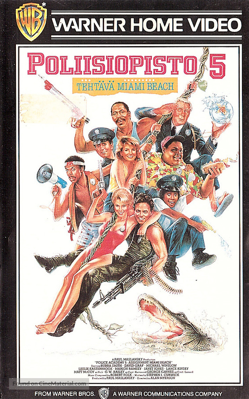 Police Academy 5: Assignment: Miami Beach - Finnish VHS movie cover
