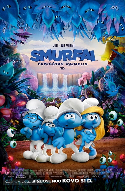 Smurfs: The Lost Village - Lithuanian Movie Poster