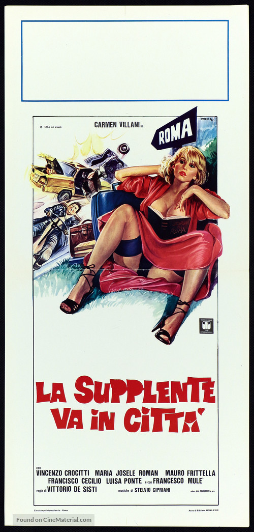 La supplente va in citt&agrave; - Italian Movie Poster