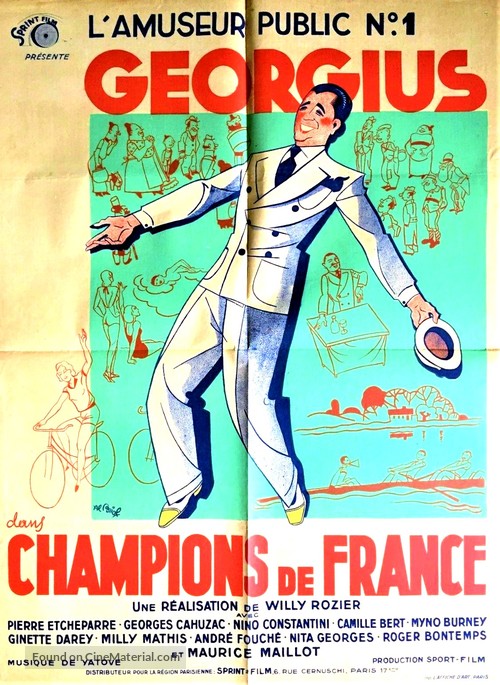 Champions de France - French Movie Poster