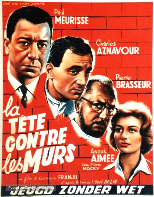 T&ecirc;te contre les murs, La - Belgian Movie Poster