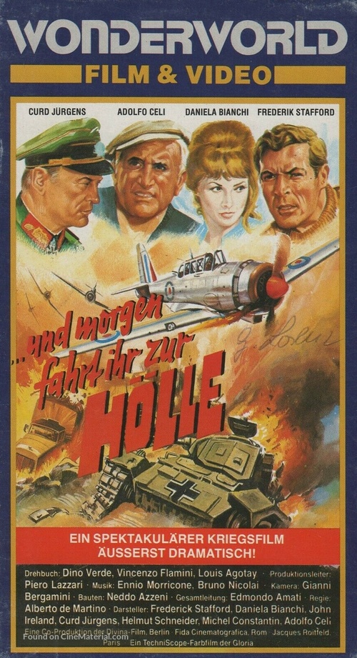 Dalle Ardenne all&#039;inferno - German Movie Cover