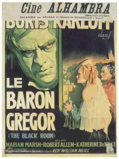 The Black Room - Belgian Movie Poster