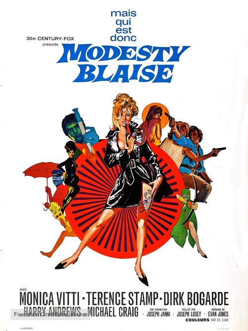 Modesty Blaise - French Movie Poster