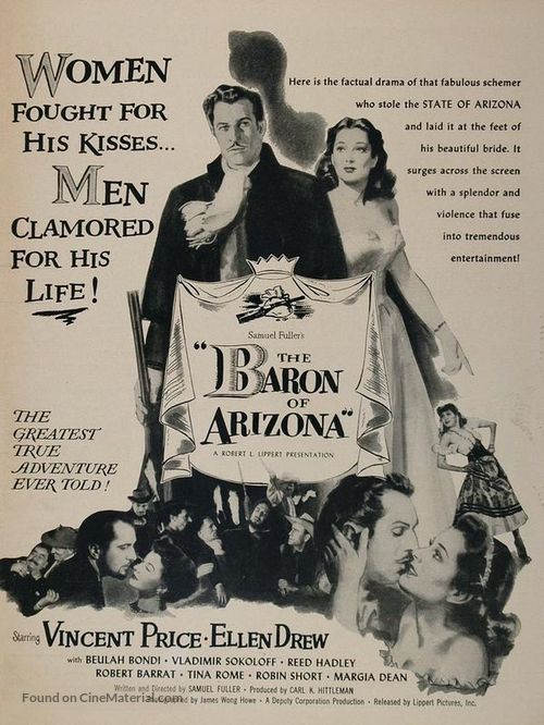 The Baron of Arizona - poster