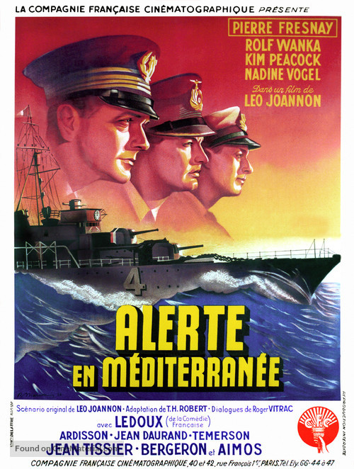 Alerte en M&eacute;diterran&eacute;e - French Movie Poster