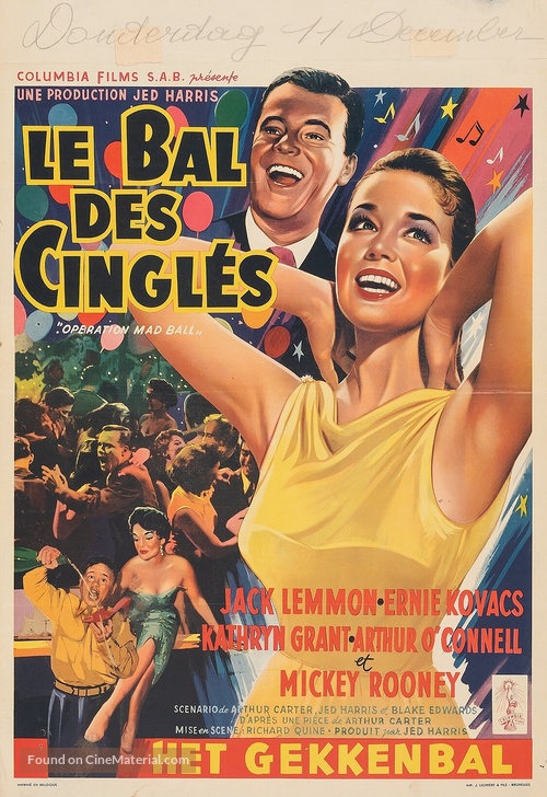 Operation Mad Ball - Belgian Movie Poster