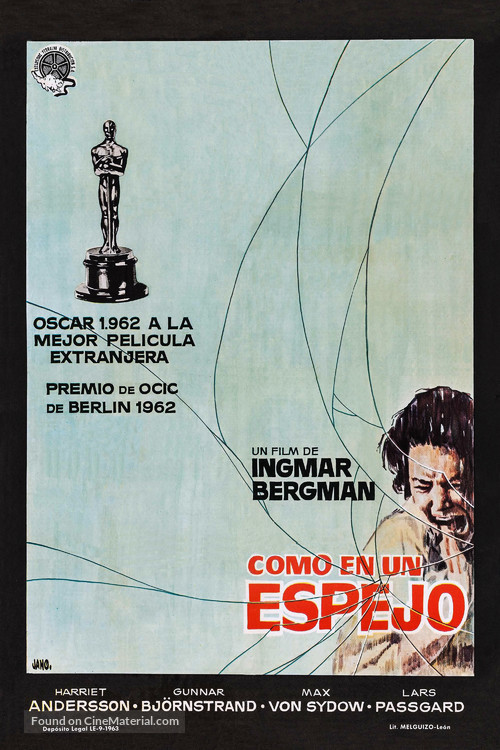 S&aring;som i en spegel - Spanish Movie Poster