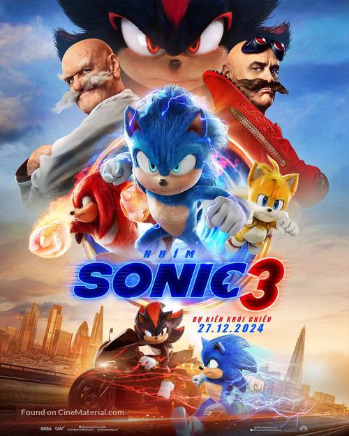 Sonic the Hedgehog 3 - Vietnamese Movie Poster