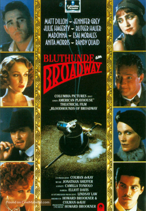 Bloodhounds of Broadway - German poster