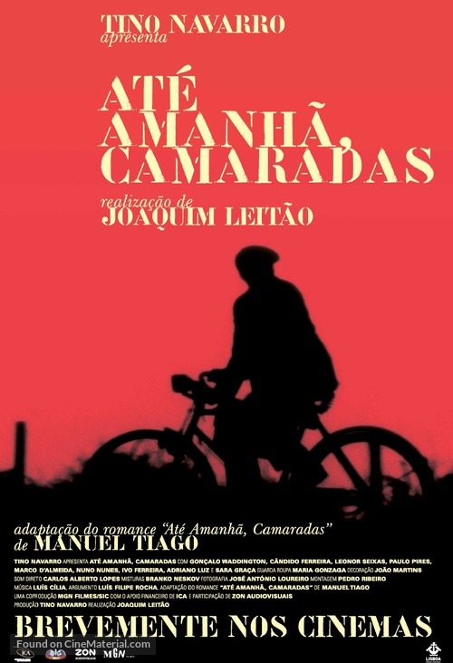 At&eacute; Amanh&atilde;, Camaradas - Portuguese Movie Poster
