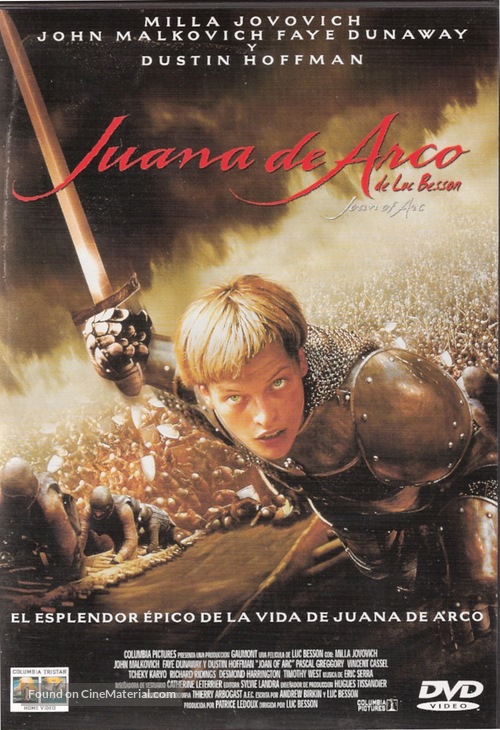 Joan of Arc - Spanish DVD movie cover