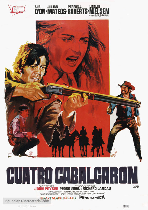 Four Rode Out - Spanish Movie Poster