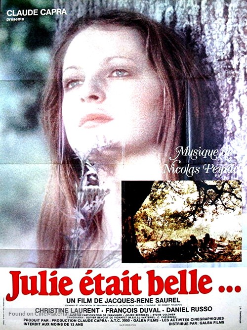 Julie &eacute;tait belle - French Movie Poster