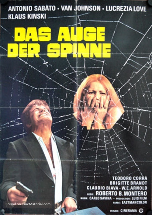 L&#039;occhio del ragno - German Movie Poster