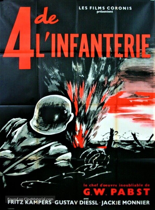 Westfront 1918: Vier von der Infanterie - French Movie Poster