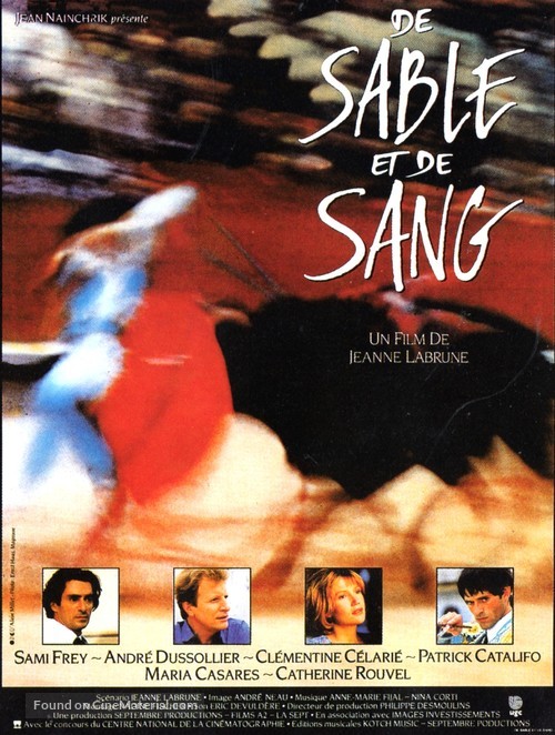 De sable et de sang - French Movie Poster