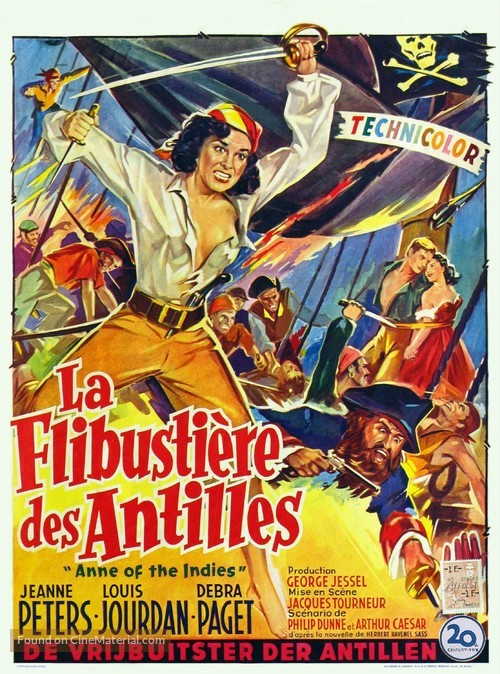 Anne of the Indies - Belgian Movie Poster