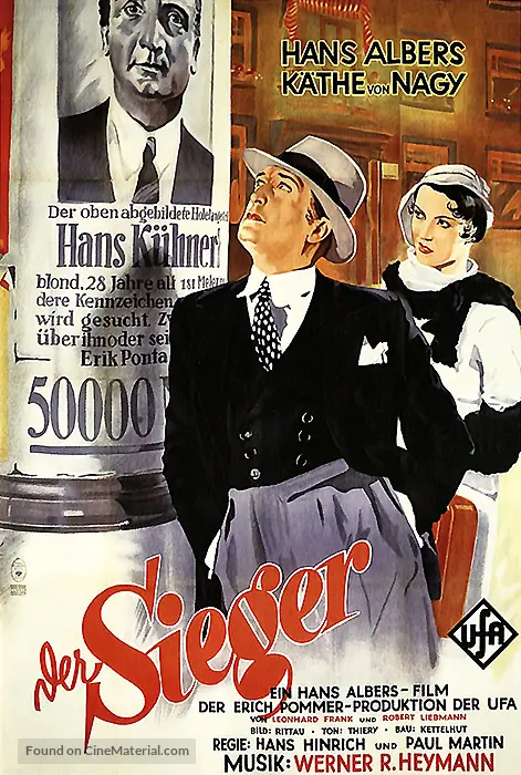 Der Sieger - German Movie Poster