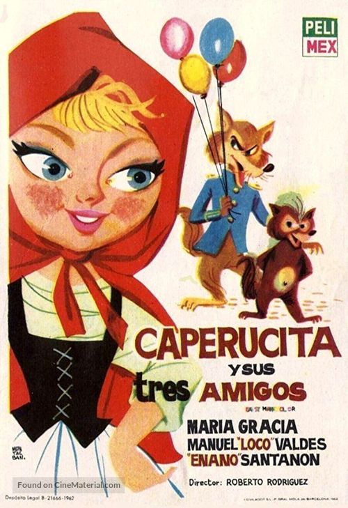 Caperucita y sus tres amigos - Mexican Movie Poster