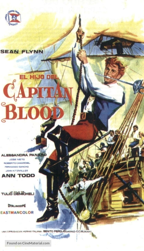 El hijo del capit&aacute;n Blood - Spanish Movie Poster