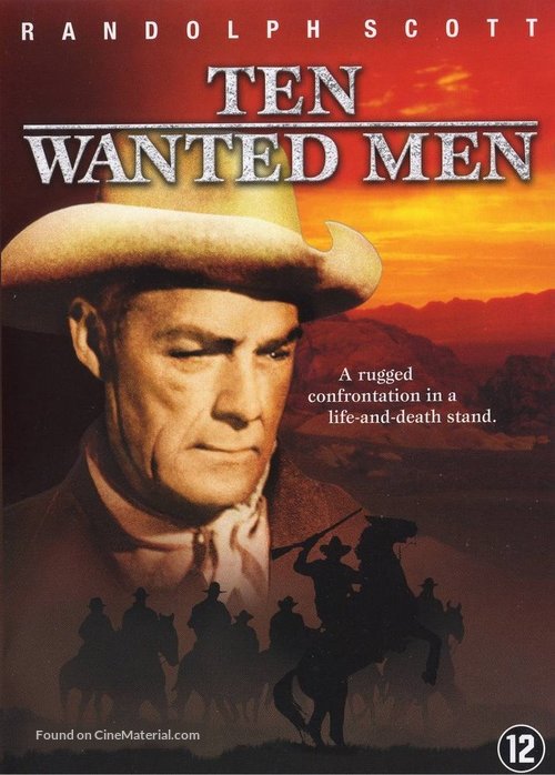 Ten Wanted Men - Dutch DVD movie cover