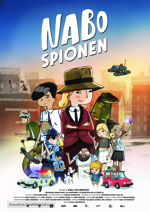 Nabospionen - Danish Movie Poster