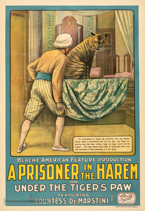 A Prisoner in the Harem - Movie Poster