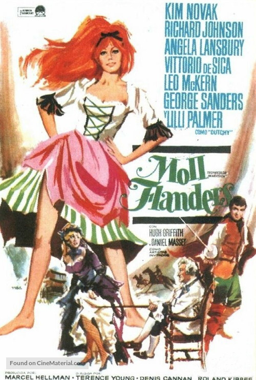The Amorous Adventures of Moll Flanders - Spanish Movie Poster