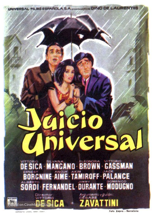 Il Giudizio universale - Spanish Movie Poster