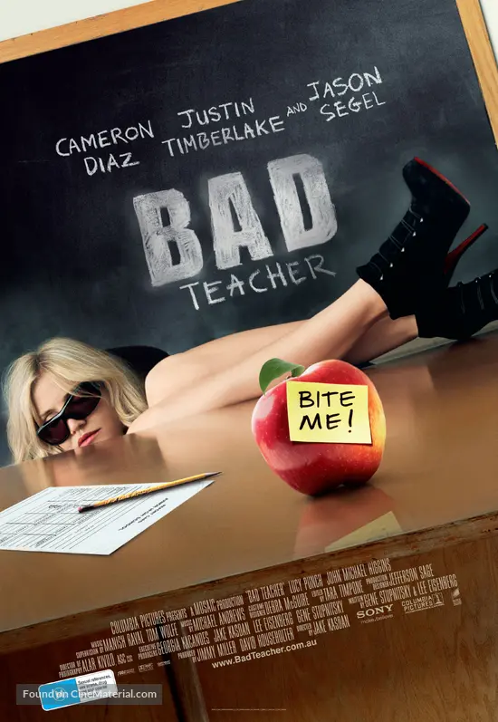 Bad Teacher - Australian Movie Poster