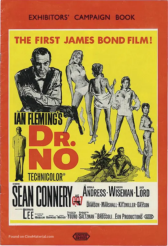 Dr. No - British DVD movie cover