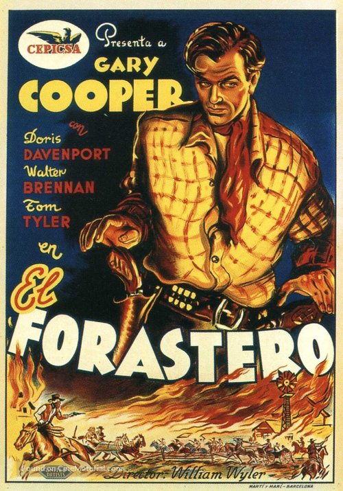 The Westerner - Spanish Movie Poster