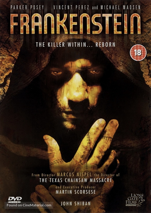 Frankenstein - British DVD movie cover