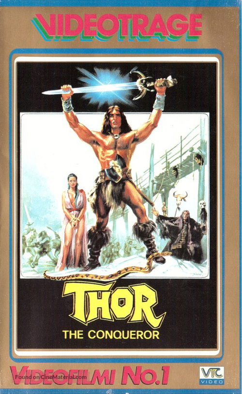 Thor il conquistatore - Finnish VHS movie cover