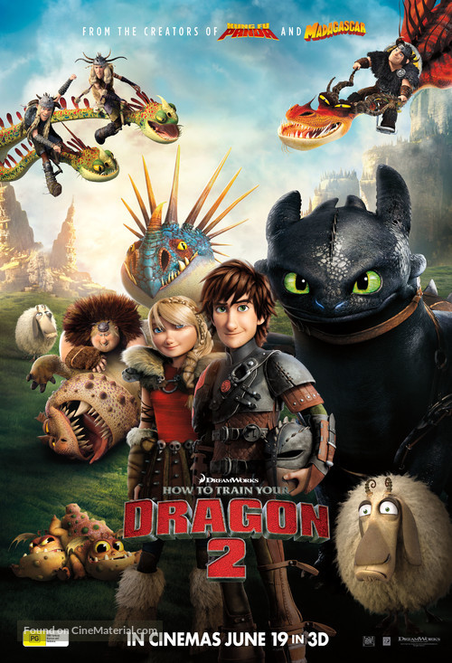 How to Train Your Dragon 2 - Australian Movie Poster