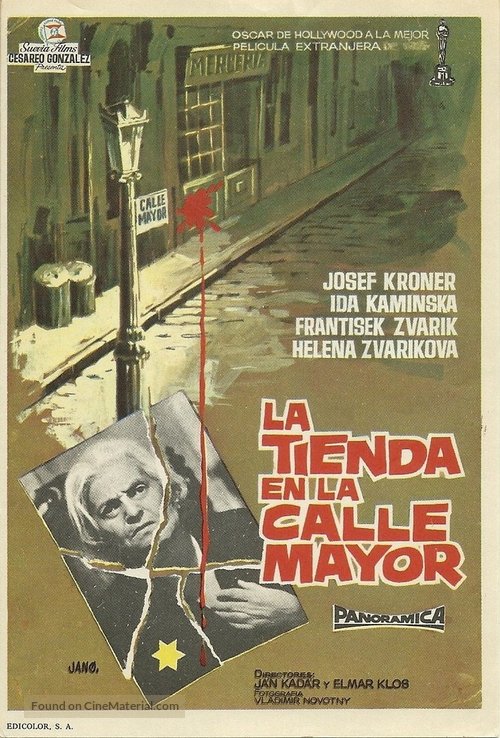 Obchod na korze - Spanish Movie Poster