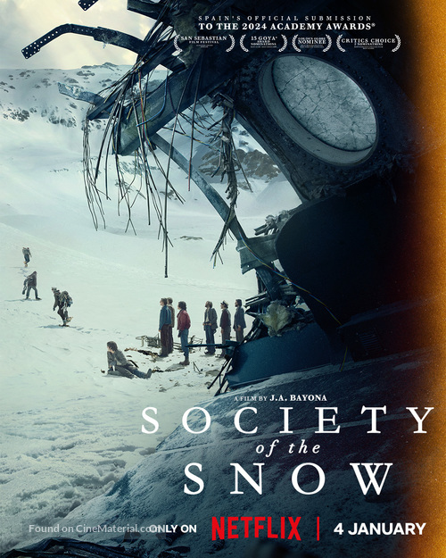 La sociedad de la nieve - British Movie Poster