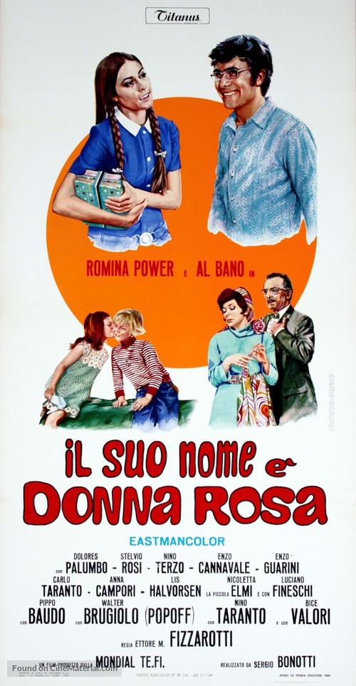 Il suo nome &egrave; Donna Rosa - Italian Movie Poster