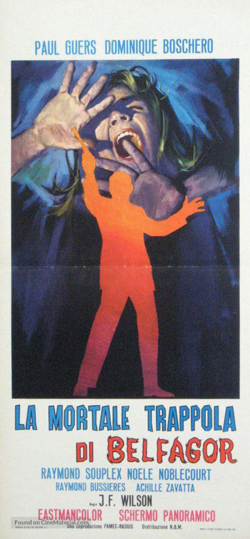 La mal&eacute;diction de Belph&eacute;gor - Italian Movie Poster