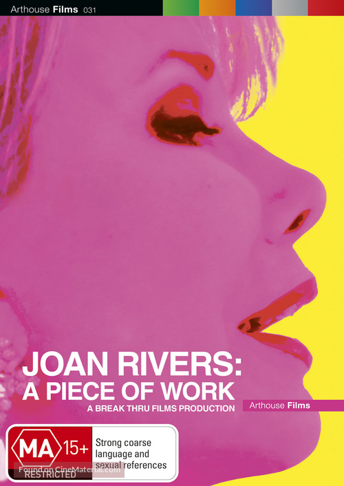 Joan Rivers: A Piece of Work - Australian DVD movie cover