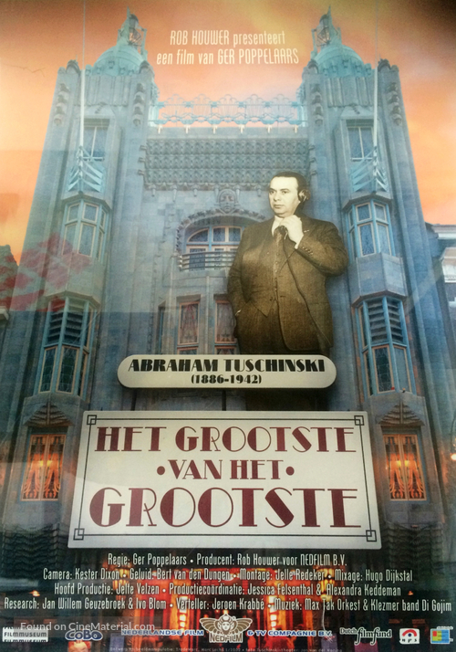 Het grootste van het grootste - Abraham Tuschinski - Dutch Movie Poster