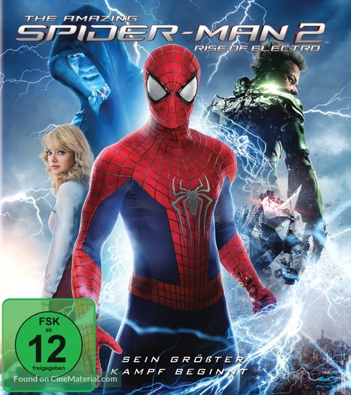 The Amazing Spider-Man 2 - German Blu-Ray movie cover