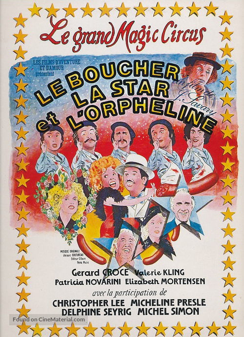 Le boucher, la star et l&#039;orpheline - French Movie Poster