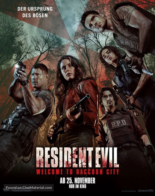 Resident Evil: Welcome to Raccoon City - German Movie Poster