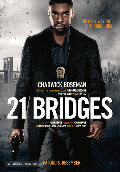 21 Bridges - Norwegian Movie Poster